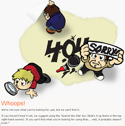 Error 404 pages