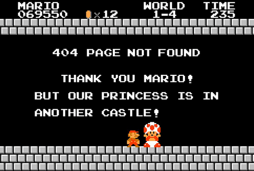 Error 404 pages