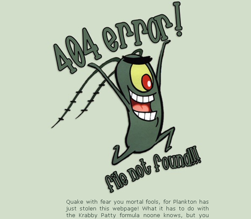 Error 404 pages