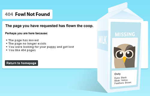 Error 404 pages