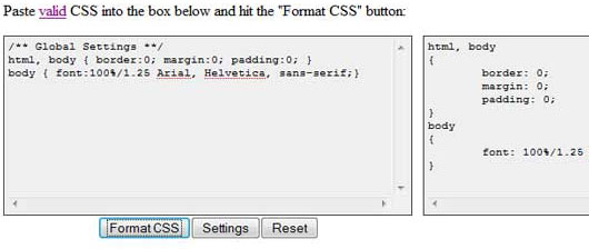 Format CSS