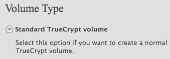 Select Standard Volume Select Standard Volume
