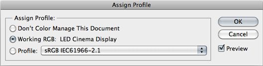 assign profile