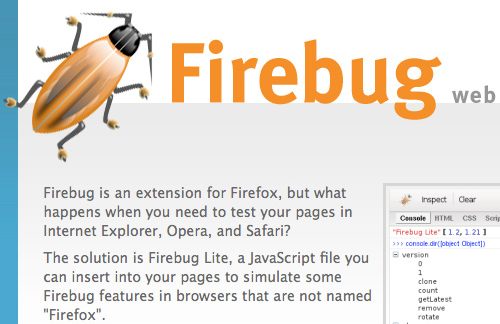 Firebug Lite Firebug Lite