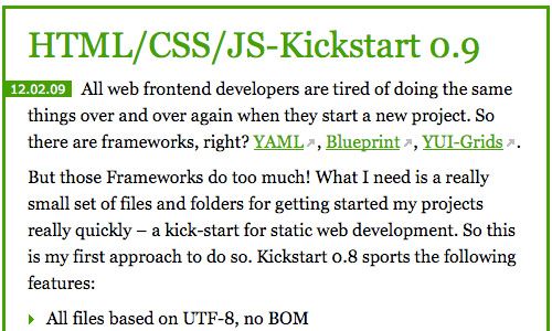 HTML/CSS/JS Kickstart