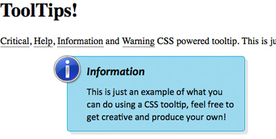 Sexy Tooltips Beginners Guide to CSS3