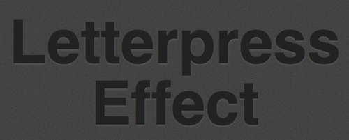 letterpress effect Beginners Guide to CSS3