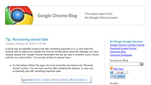 Google Chrome OS blog