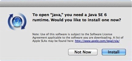 Installing Java in Mavericks