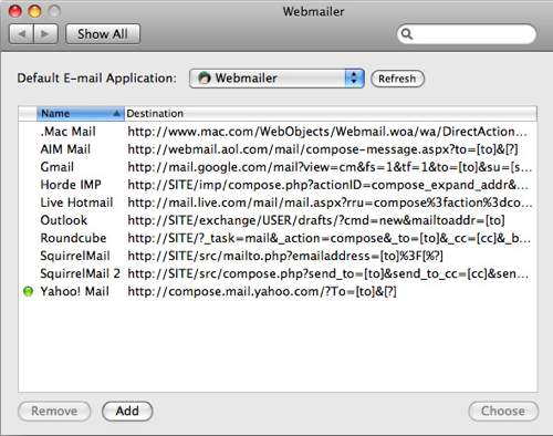 web mailer