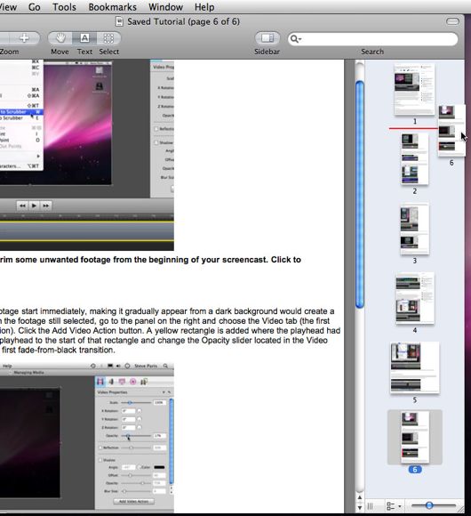 Reordering Pages