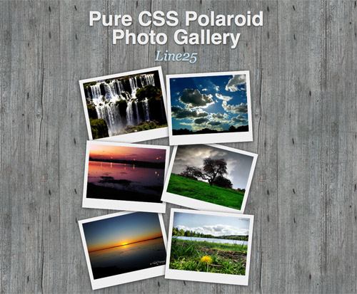 Pure CSS Polaroid Gallery