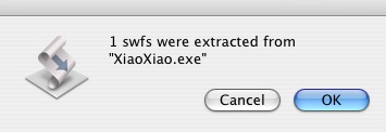 SWF extractor Screenshot on result