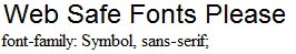 Web-Safe Font