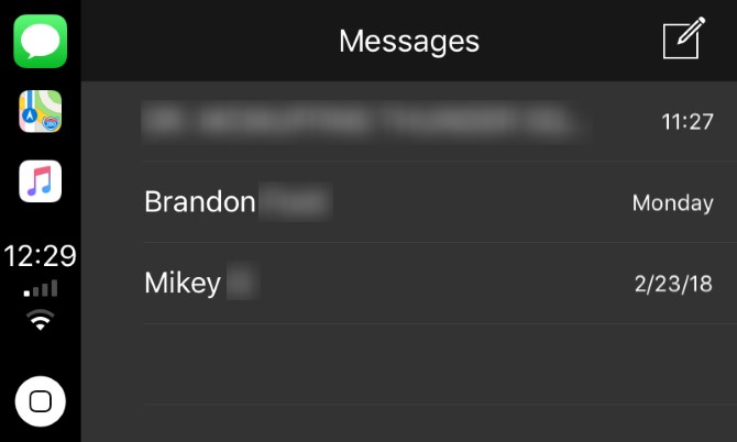 Apple CarPlay Messages