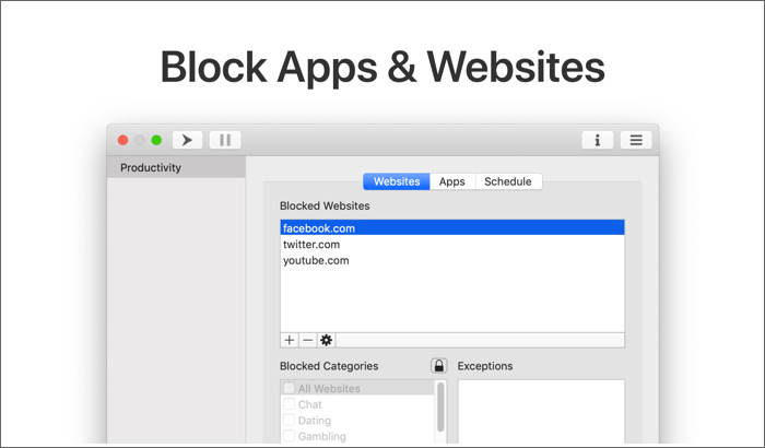 1Focus App and Website Blocker for Mac