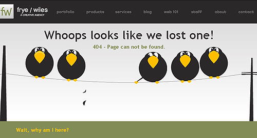 Error 404 pages