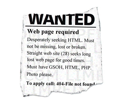Error 404 pages