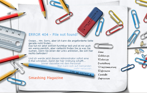 Error 404 pages
