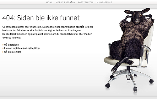 Error 404 pages
