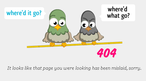 Error 404 pages