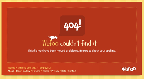 Error 404 pages