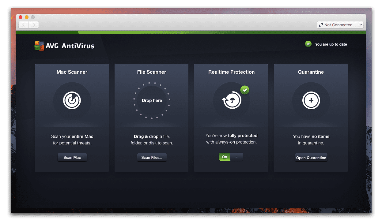 AVG AntiVirus on macOS