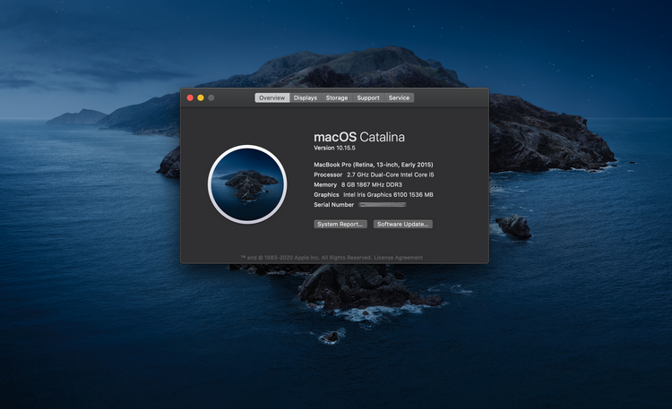 find mac serial number