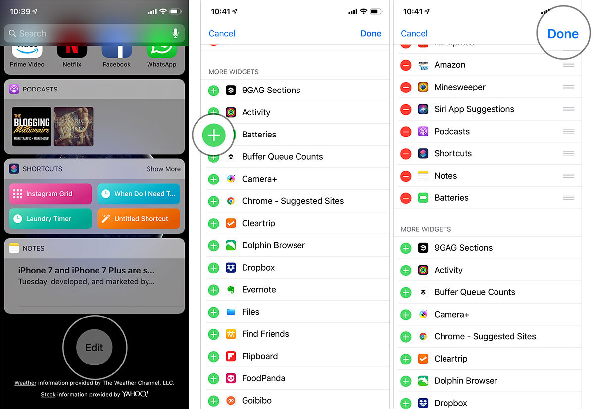 Add Battery Widget to iPhone