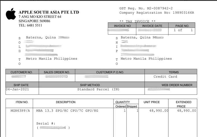 find mac serial number