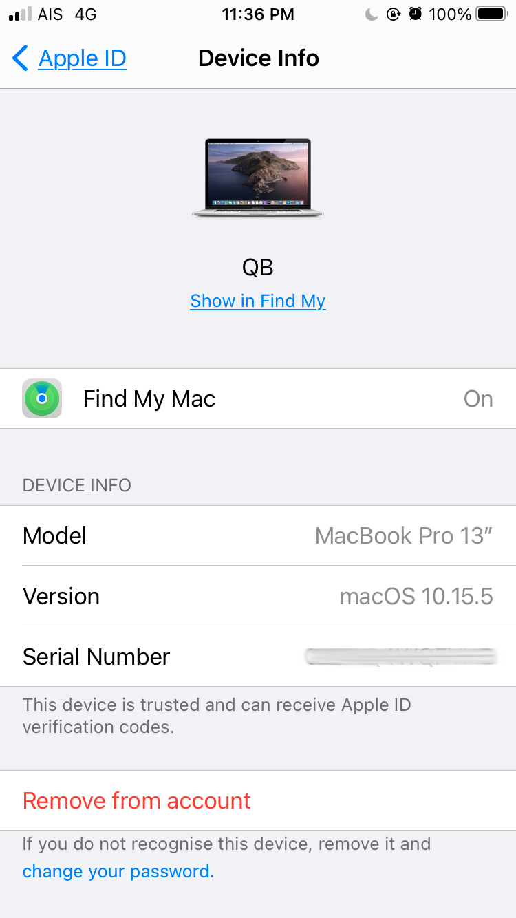 find mac serial number