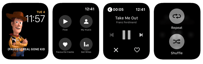 Apple Watch Streaming Apps Deezer Faces