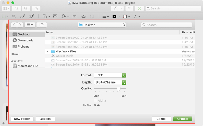 Batch Convert Images Preview Mac