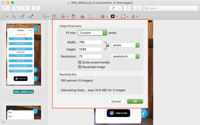 Batch Resize Images Preview Mac