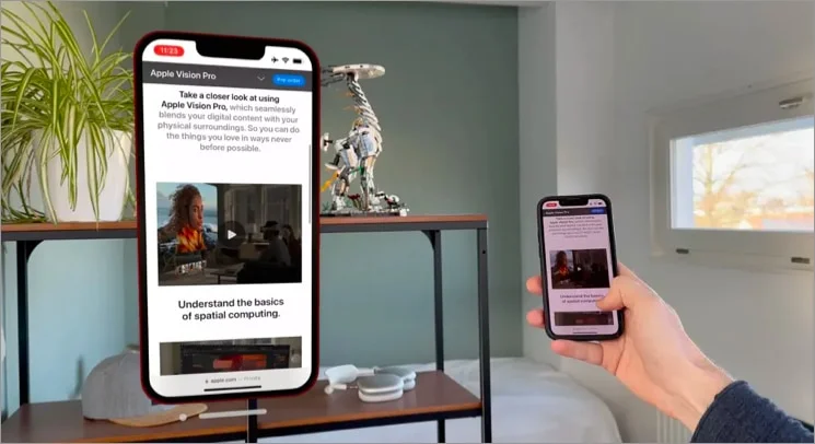 Bezel Device Mirroring App for Vision Pro