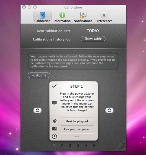 Watts: Calibration Menu