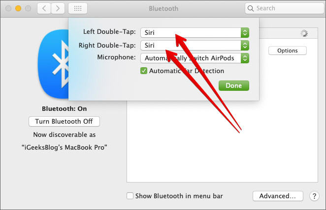 Change AirPods Controls on Mac