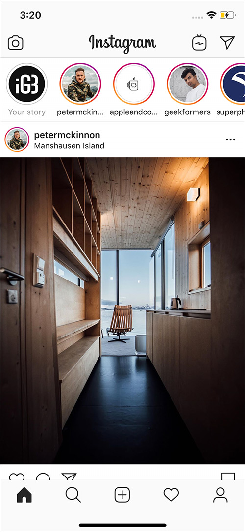 Check All stories in Instagram app on iPhone