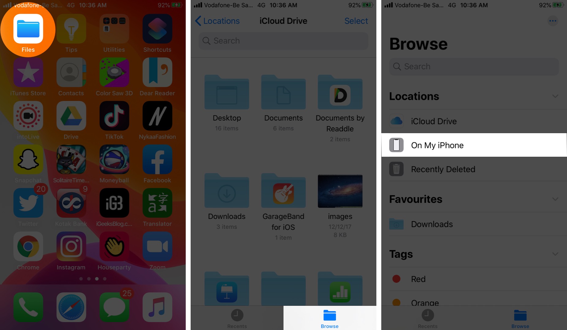 Check Files Stored Locally on iPhone