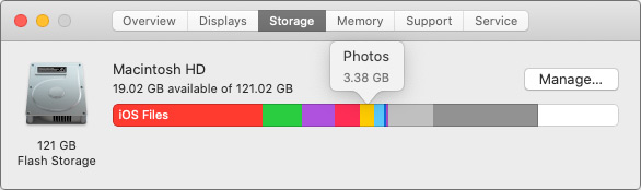 Check Storage Space on Mac
