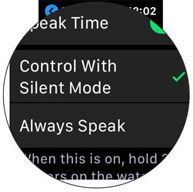 Choose Convenient Option in Taptic Chimes on Apple Watch