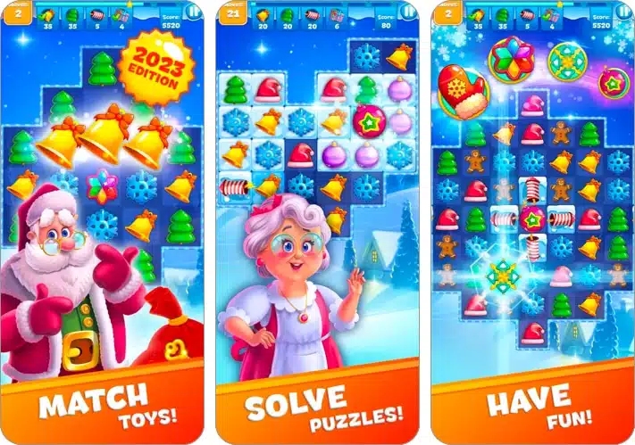 best Christmas apps to download for iPhone Christmas Sweeper App for iPhone