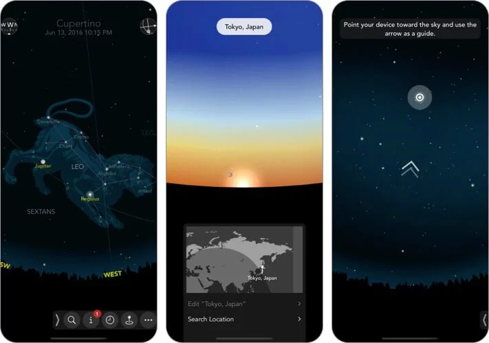 Classic Sky Map 2 Stargazing iPhone and iPad App Screenshot