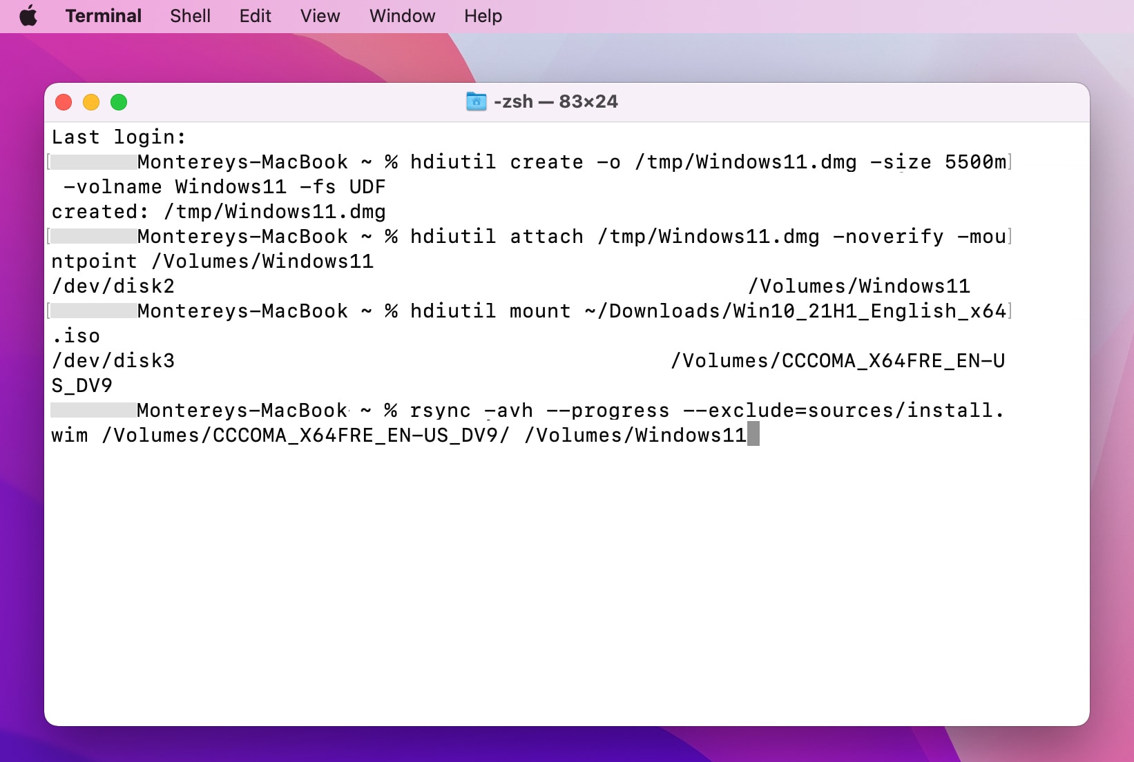 Copy files to Windows Volumes