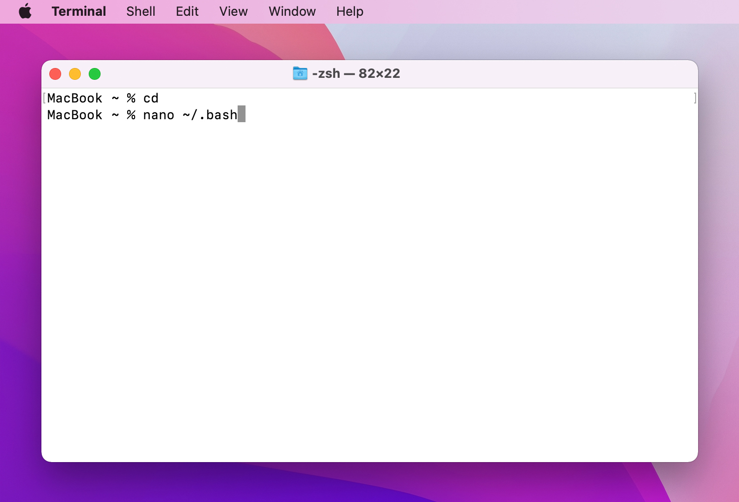 Create a Bash File in Terminal