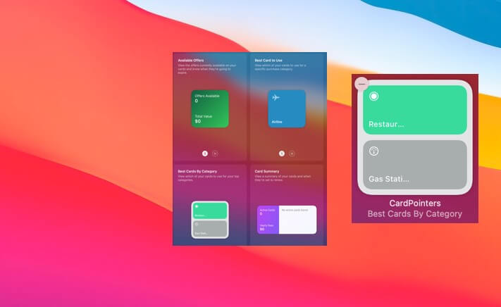 Creditpointers Widget for macOS