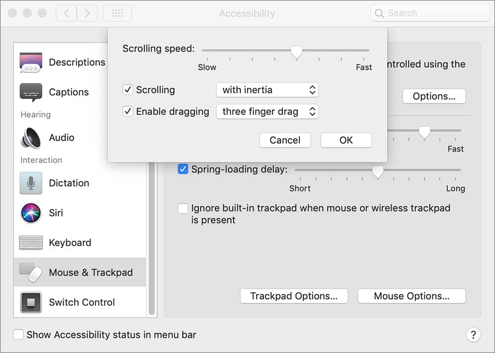 Customize Fingers gestures on Mac