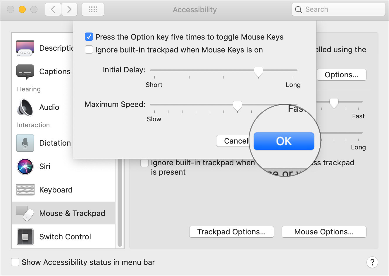 Customize Mouse Key Feature on Mac