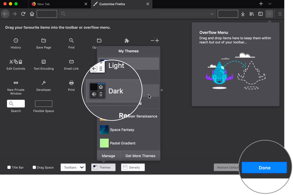 Enable Dark Mode Theme in Firefox on Mac