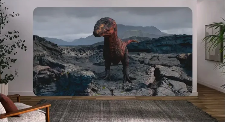 Encounter Dinosaurs Vision Pro app